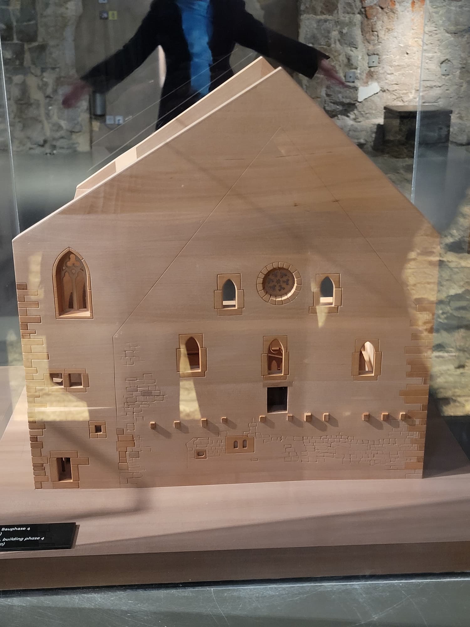 Modell der Außenfassade der alten Synagoge