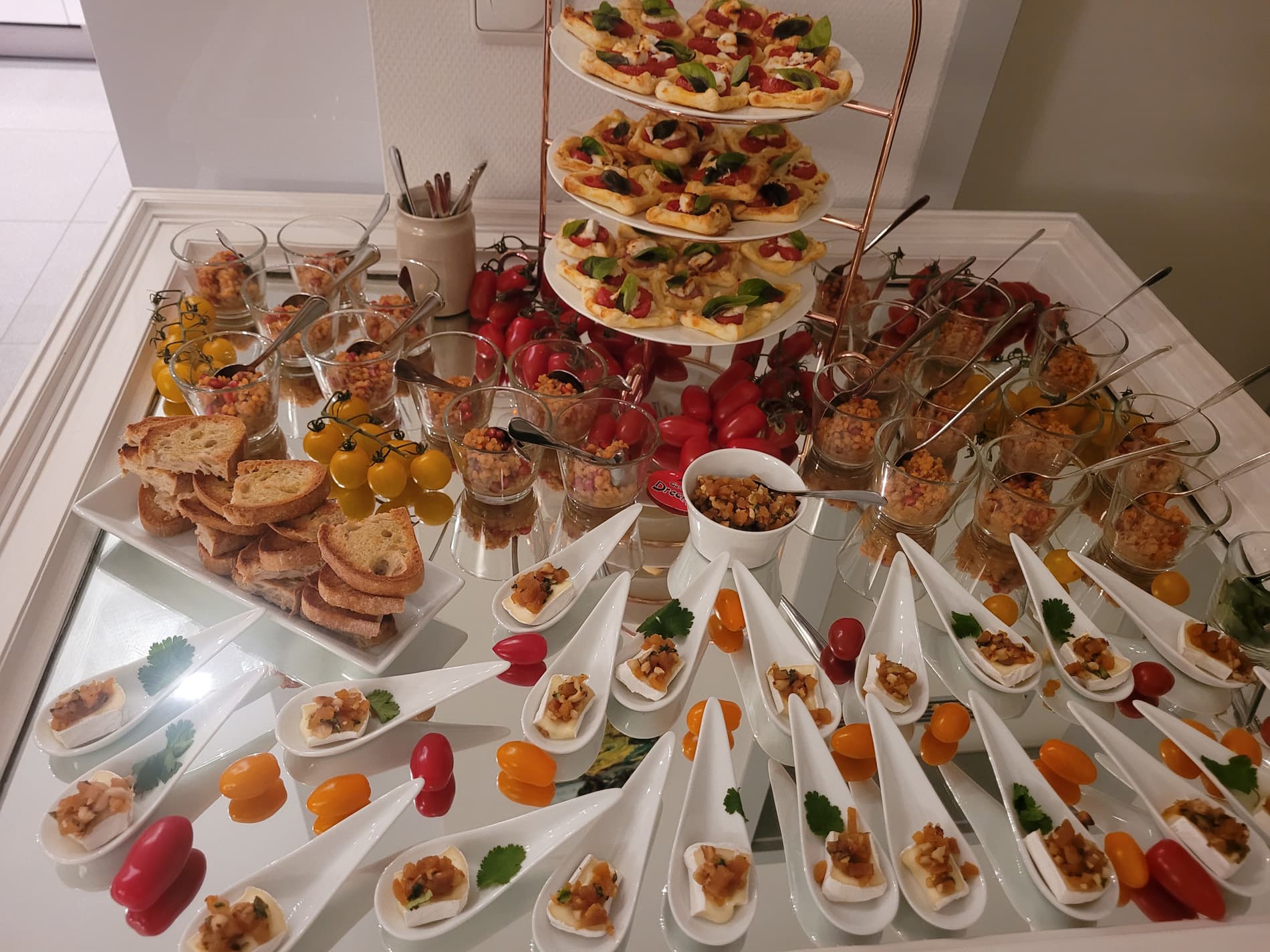 Das köstliche Vorspeisen-Buffet