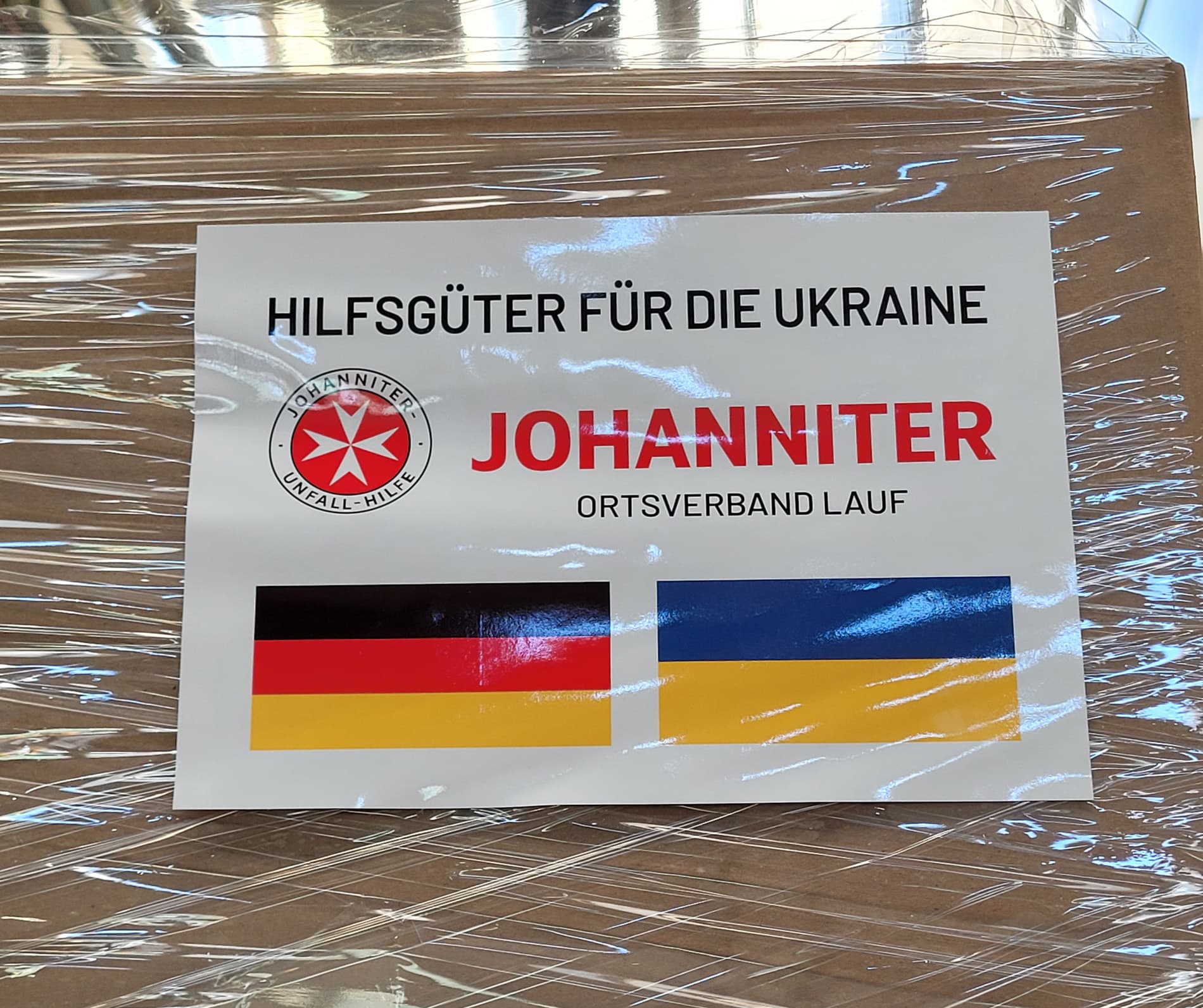 Jede Palette wird gekennzeichnet.
