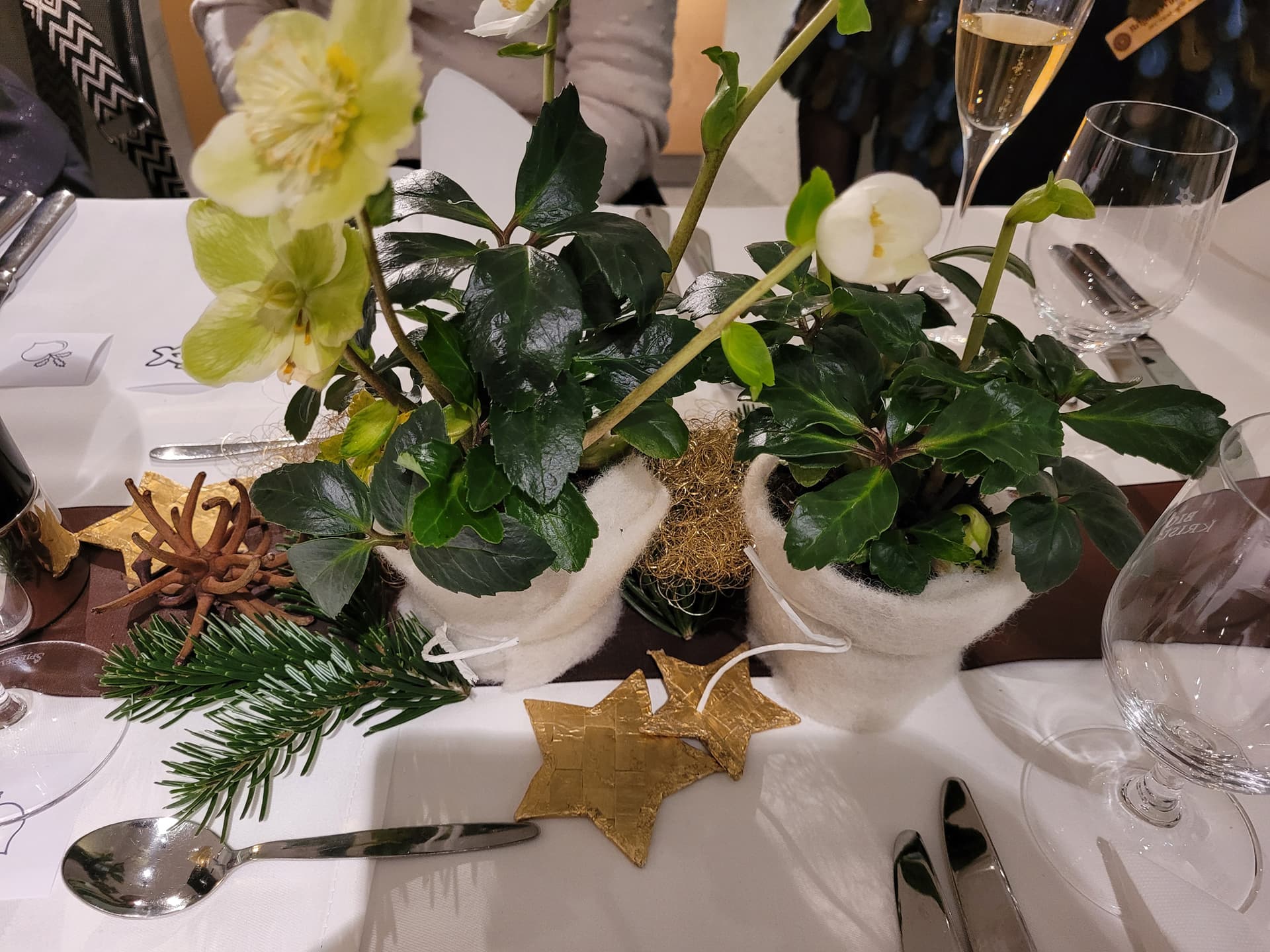 festliche Tischdekoration von unserer Freundin Ilse Reinhardt