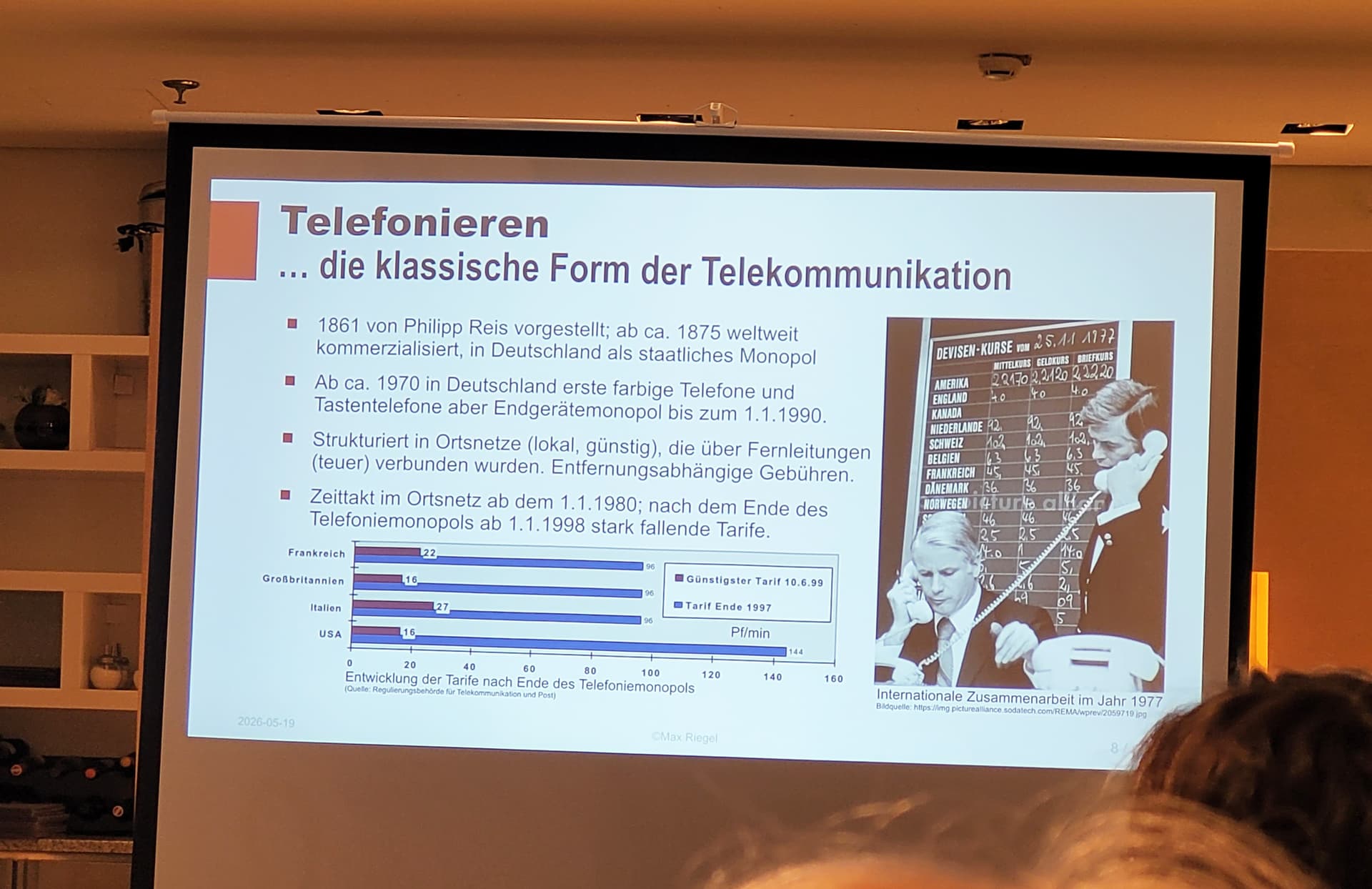 Ein total spannendes Thema - Entwicklung der Kommunikation in den letzten 50 Jahren.