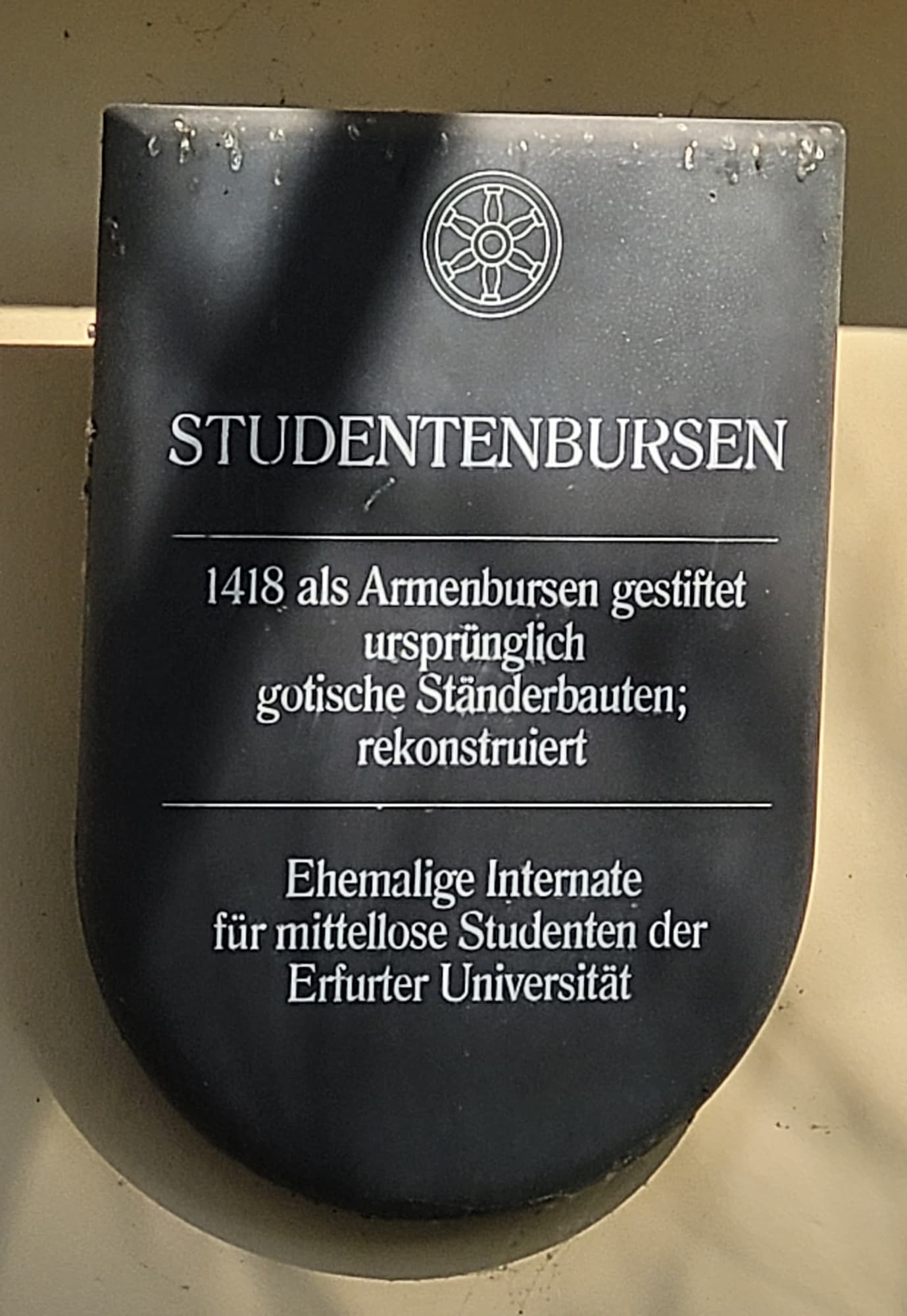 Studentenburse - hier hat Luther als Student gewohnt.