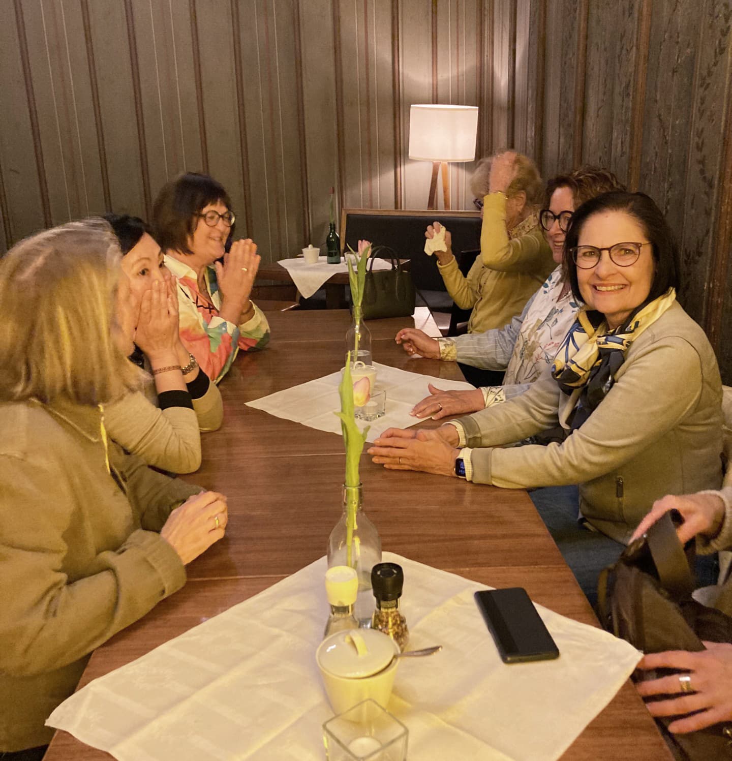 gemütliches Abendessen im Café Nüsslein