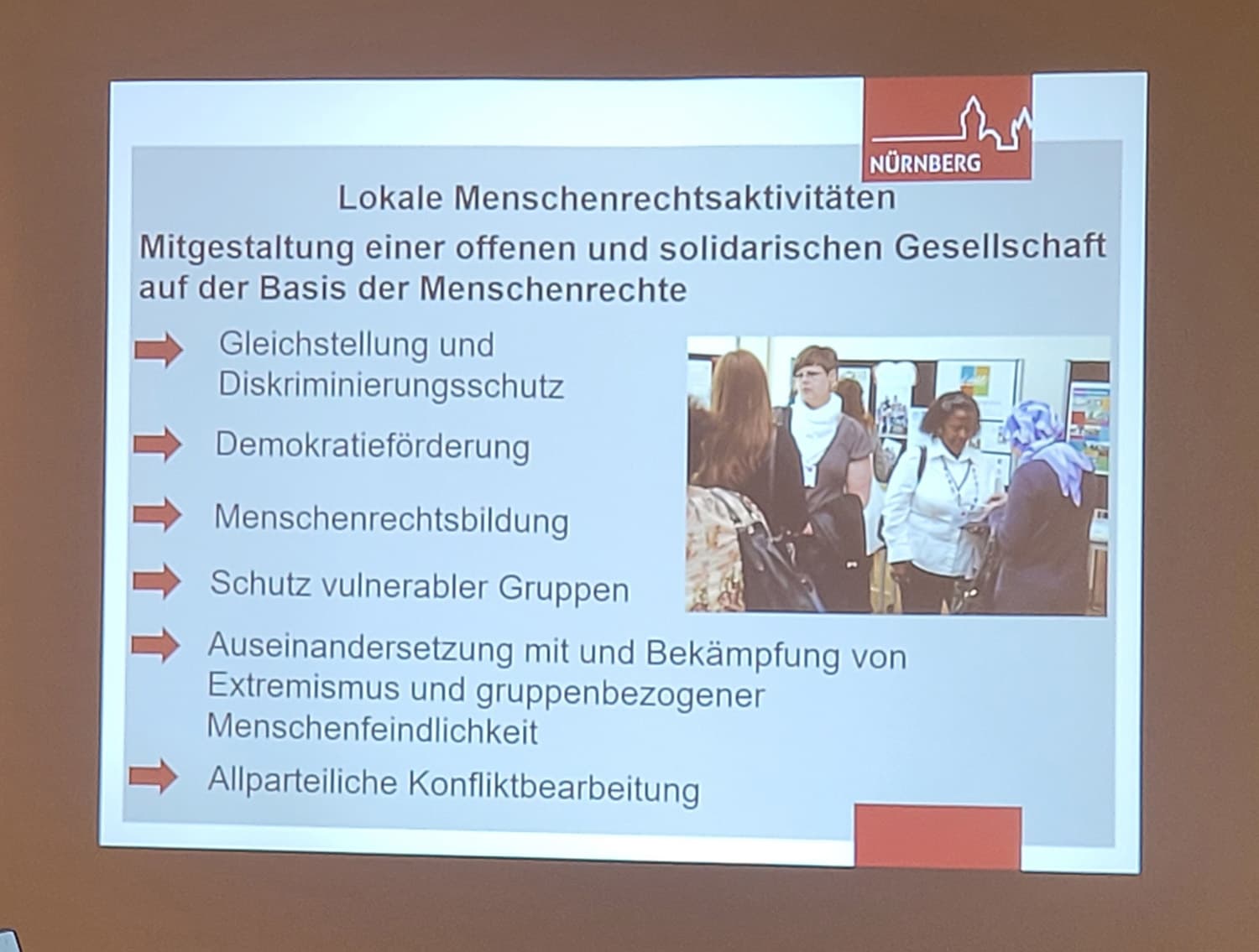 Aufgaben des Menschenrechtsbüros in Nürnberg