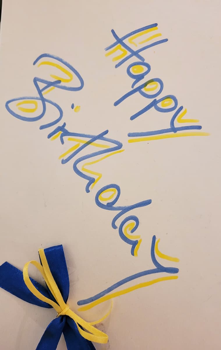 Das Geschenk zum runden Geburtstag...