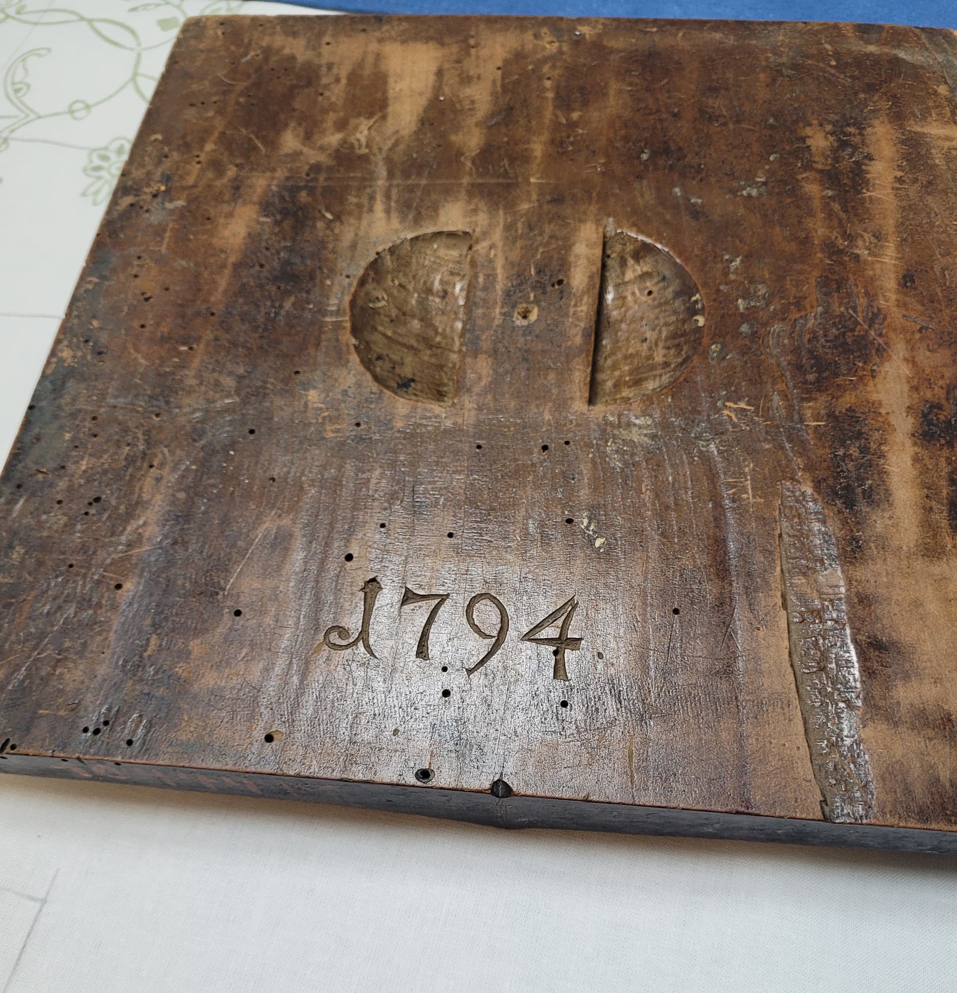 der älteste Druckstock stammt von 1794