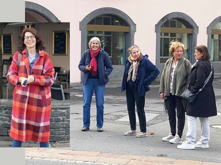 Freitagnachmittag: Die ersten Freundinnen trudeln ein...
Christiane Sandvoss, JUtta Rother, Siegrun Graff, Andrea Fischer und Ilse Reinhardt